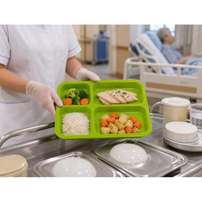 PP Divided Tray For Dining