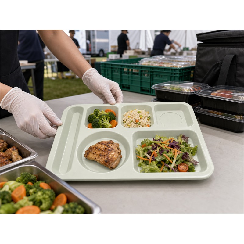Commercial Plastic Meal Serving Tray
