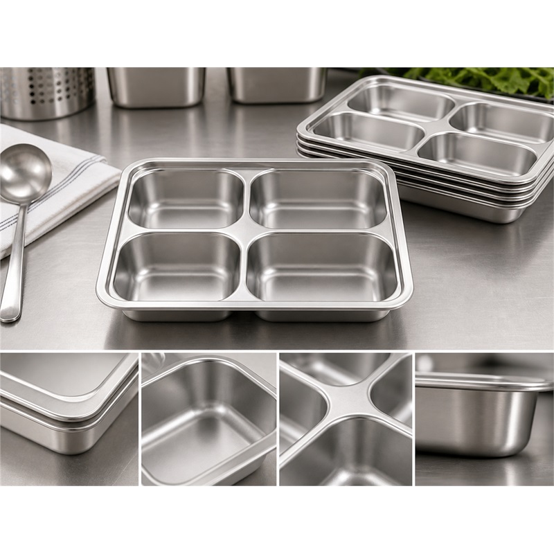 Food Grade Stainless Steel Meal Box