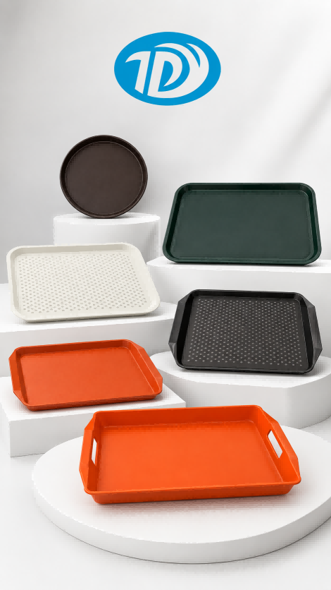 Affordable Non-Slip Serving Trays from Pacific Plastic