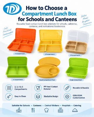 How to Choose a Compartment Lunch Box for Schools and Canteens